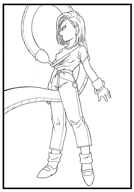 android 18+cell (dragon ball)
